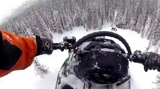 Snowmobile via GoPro